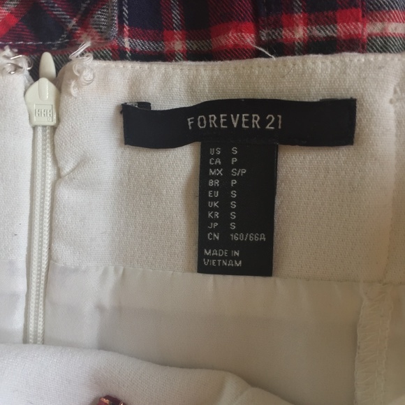 Forever 21 Cute White Tennis Short Summer Skirt - Picture 2 of 5